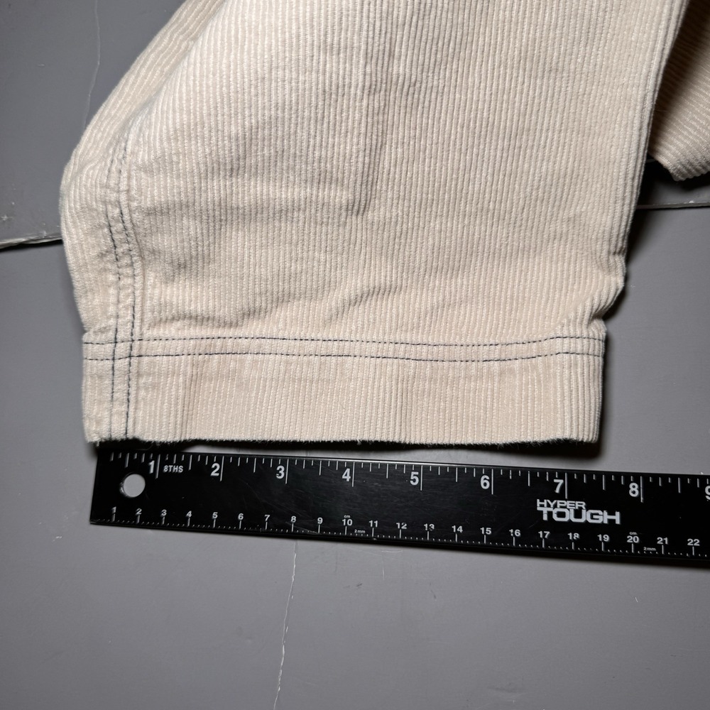 Ocean Pacific Carpenter Corduroy Pants Youth L Off White Drawstring Vintage 90s - Picture 11 of 12